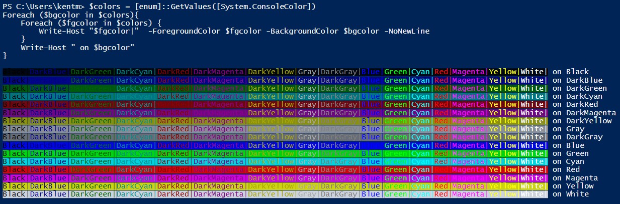 在 Powershell 中更改颜色 D栈 Delft Stack 